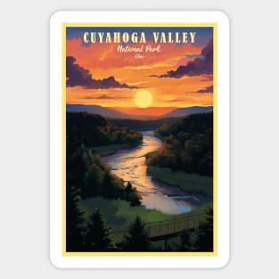 Cuyahoga Valley National Park Travel Poster Sticker